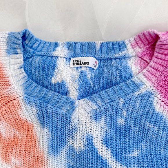 Tie Dye Pullover Sweater - Picture 2 of 5